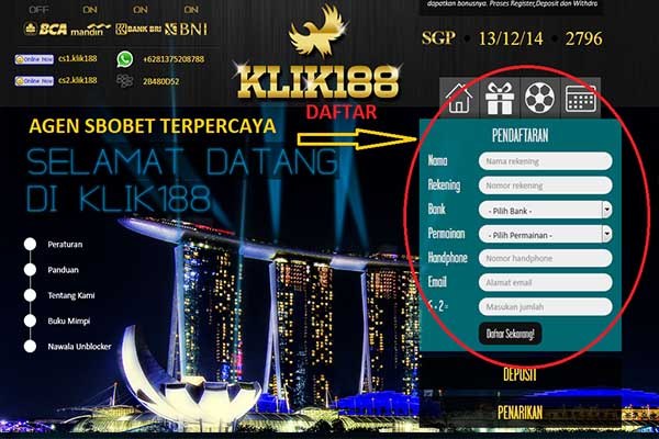 Cara Daftar KLIK188 Cara Daftar KLIK188